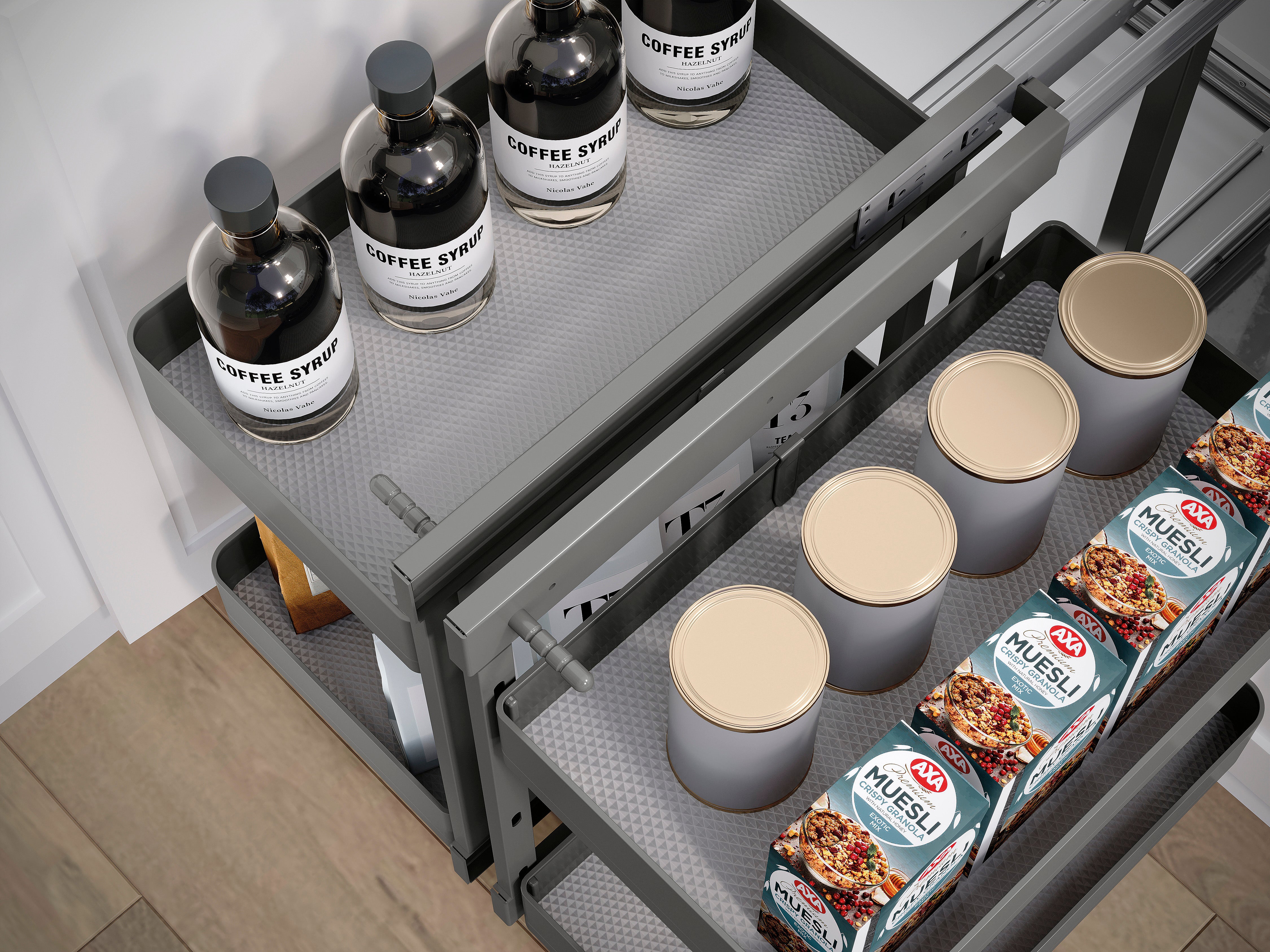 Encanto Full Pull Out Kitchen Corner Pantry